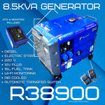 8.5kva single phase diesel generator with ATS and remote control